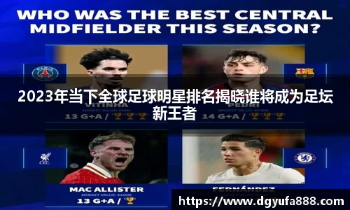 2023年当下全球足球明星排名揭晓谁将成为足坛新王者